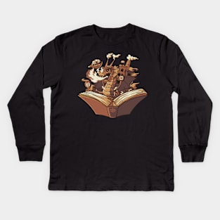 Steampunk Dragon by Tobe Fonseca Kids Long Sleeve T-Shirt